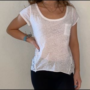 White lace top